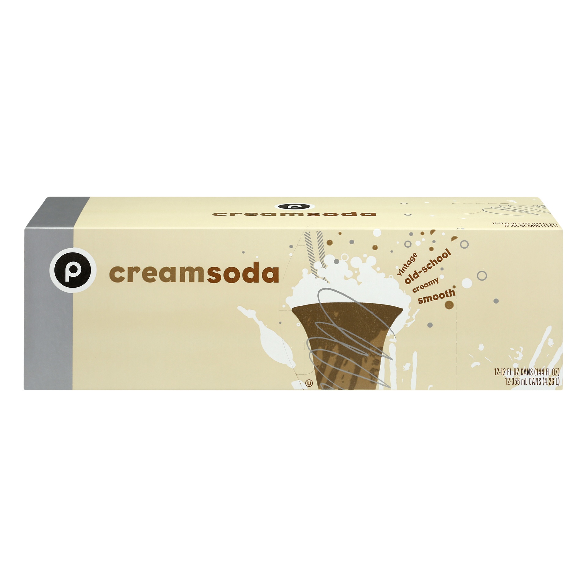 slide 1 of 1, Publix Cream Soda, 12 ct; 12 fl oz