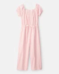 Carters Girls Striped Jumpsuit - Pink/Ivory Multi 4