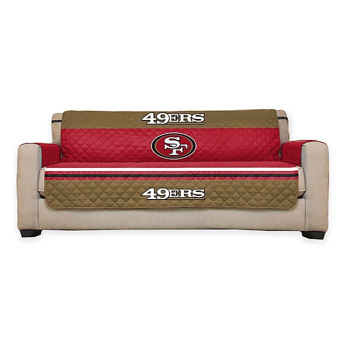 slide 1 of 2, NFL San Francisco 49ers Sofa Cover, 1 ct