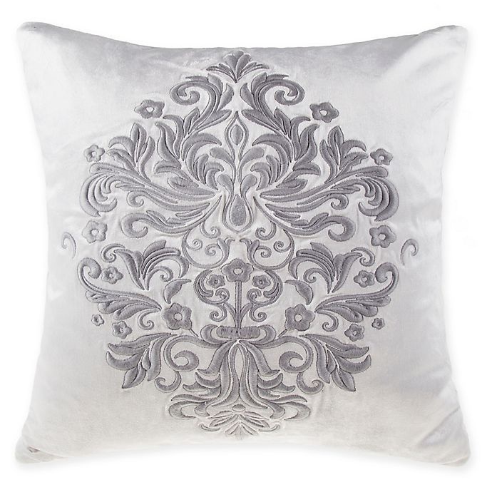 slide 1 of 1, Wamsutta Vintage Renaissance Embroidered Square Throw Pillow - Grey, 1 ct