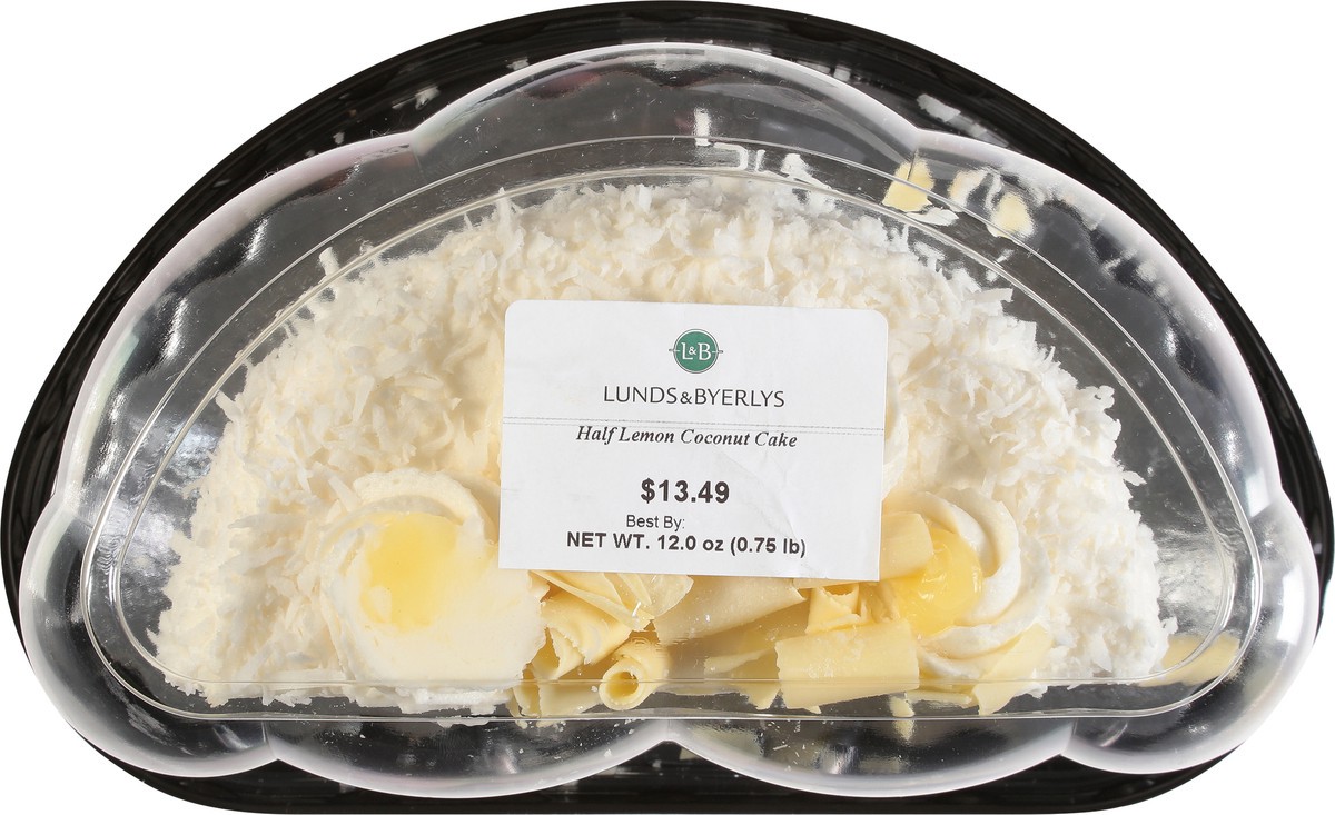 slide 7 of 9, Lunds & Byerlys Half Lemon Coconut Cake 12.0 oz, 1 ct