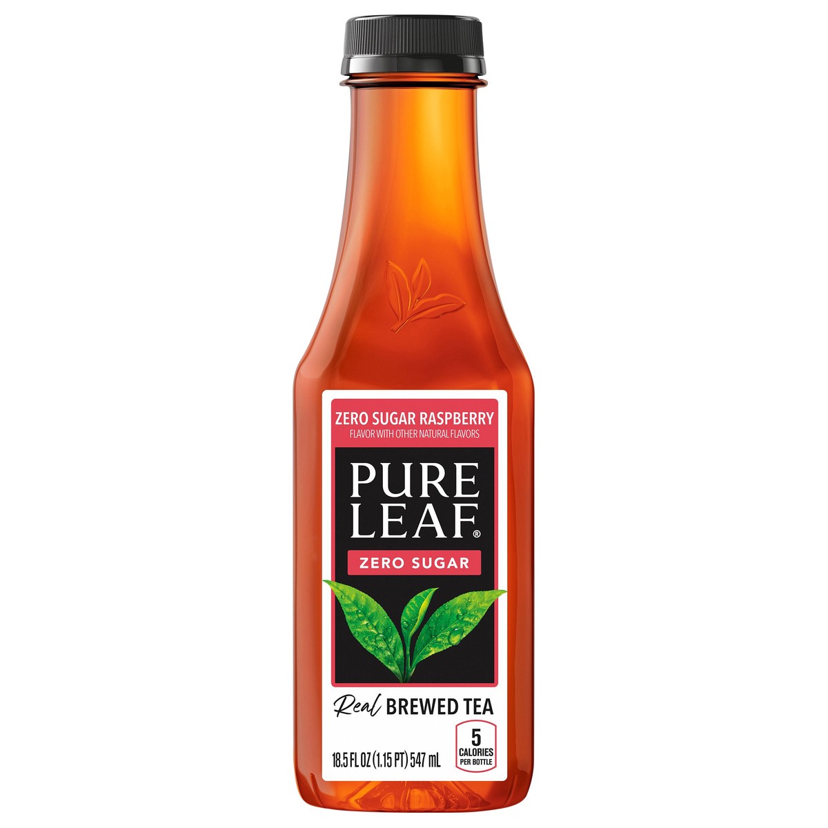 slide 2 of 2, Pure Leaf Zero Sugar Real Raspberry Brewed Tea, 18.5 oz