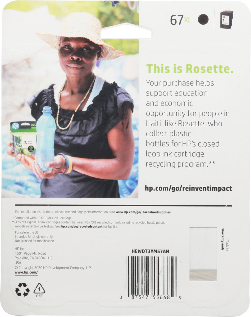 slide 4 of 9, HP 67XL Black Ink Cartridge 1 ea, 1 ct