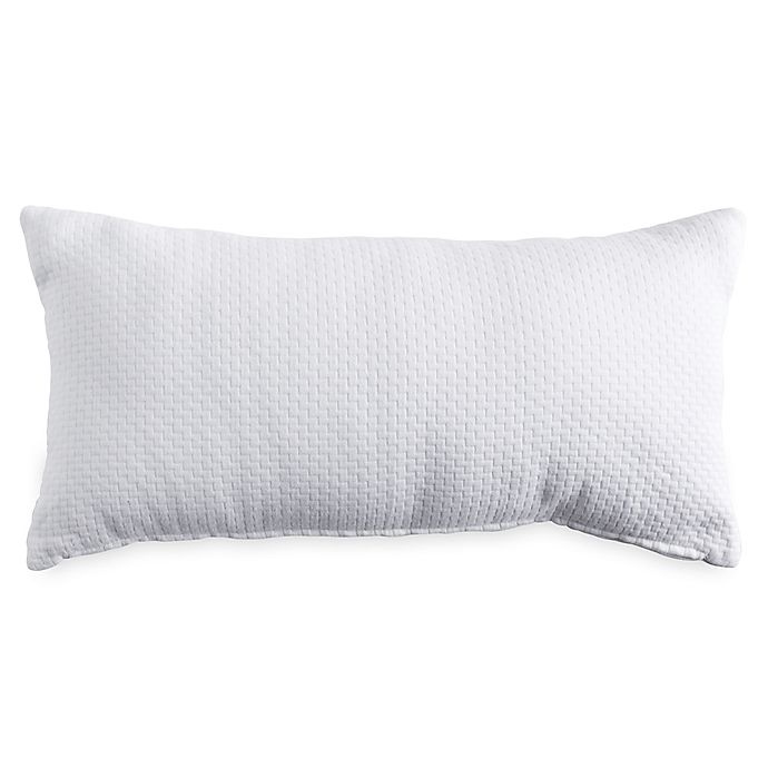 slide 1 of 2, DKNYpure Comfy Brick Oblong Throw Pillow - White, 1 ct