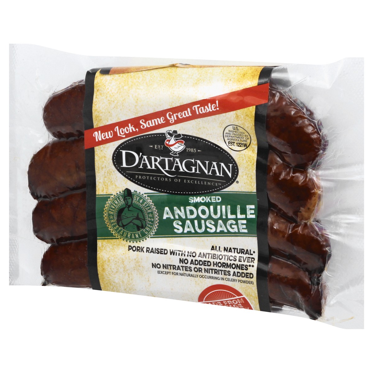 slide 6 of 9, D'Artagnan Andouille Sausage - 12 OZ, 12 oz