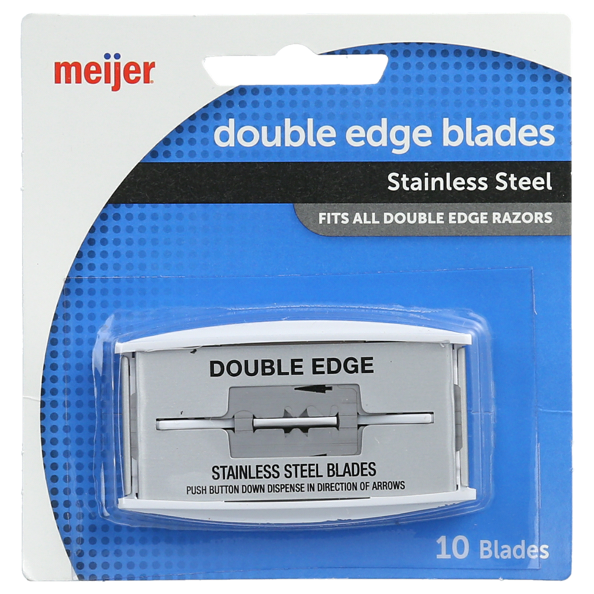 slide 1 of 2, Meijer Double Edge Refill Cartridge, 10 ct