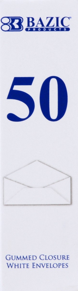 slide 5 of 11, Bazic Envelopes 50 ea, 50 ct