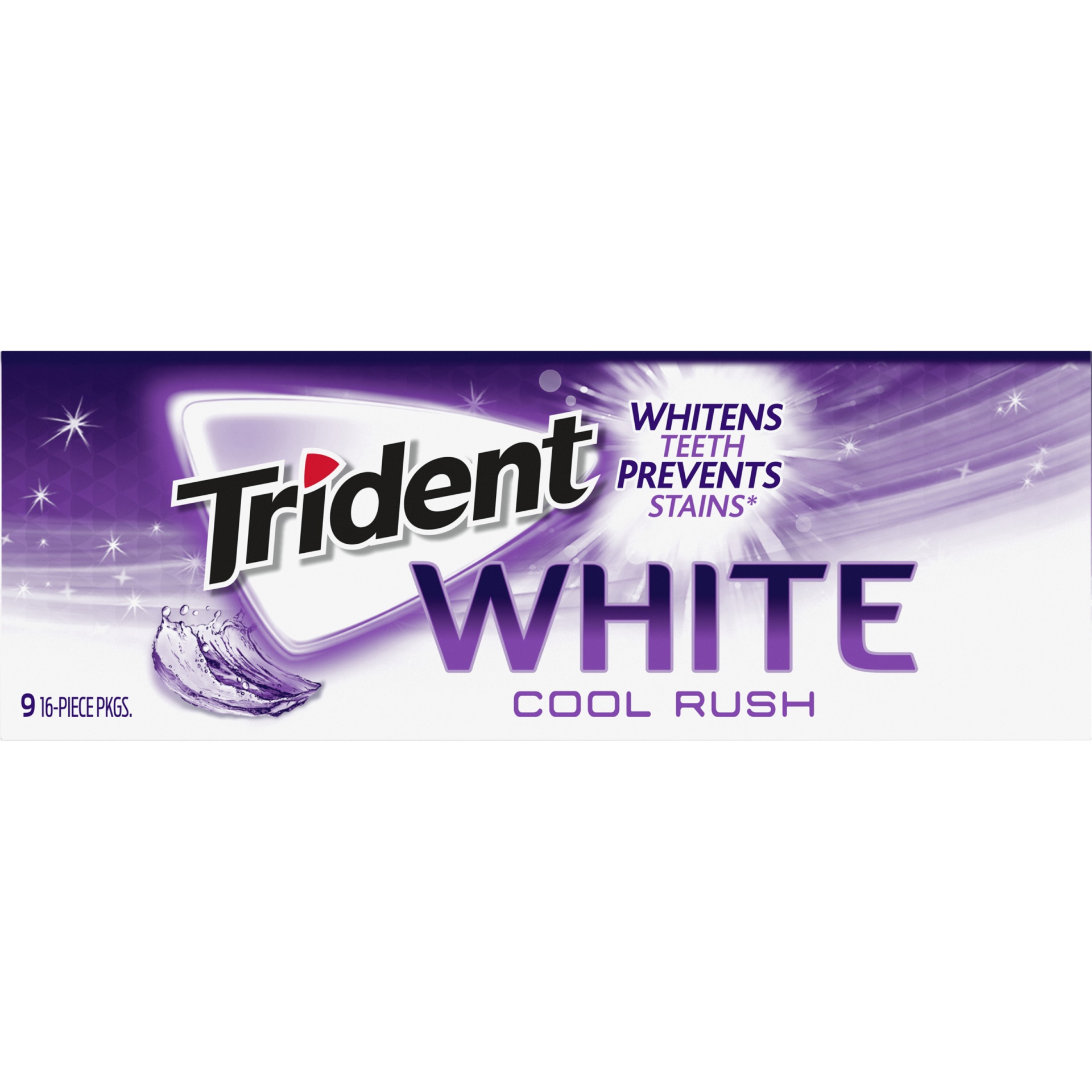 slide 5 of 8, Trident White Cool Sugar Free Gum, 9 ct