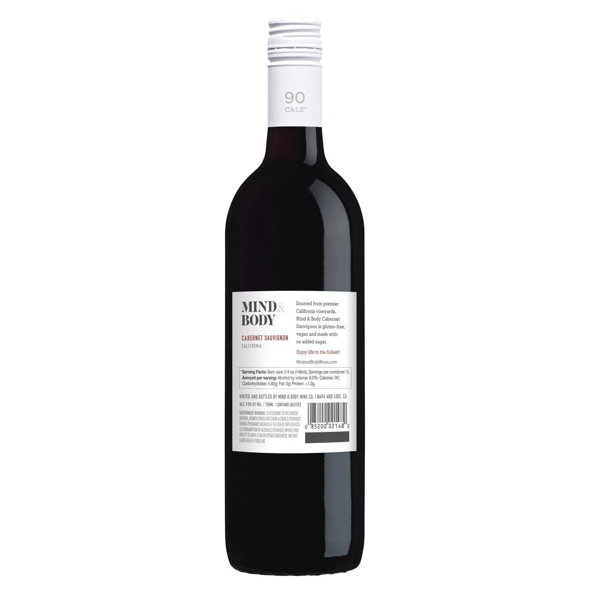 slide 9 of 9, Mind & Body Cabernet Sauvignon Red Wine - 750ml Bottle, 750 ml