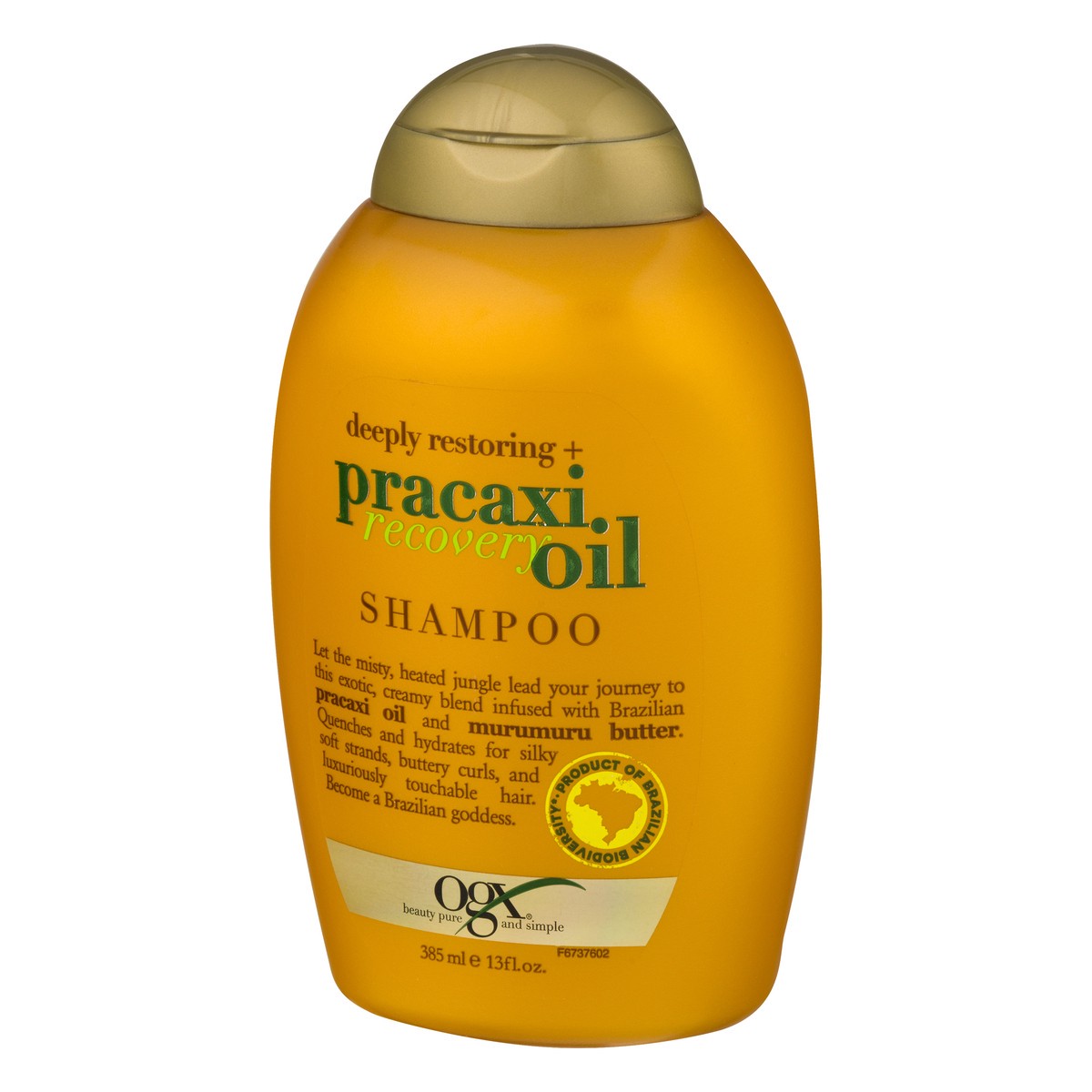 slide 2 of 11, OGX Deeply Restoring + Pracaxi Recovery Oil Shampoo 385 ml, 13 oz