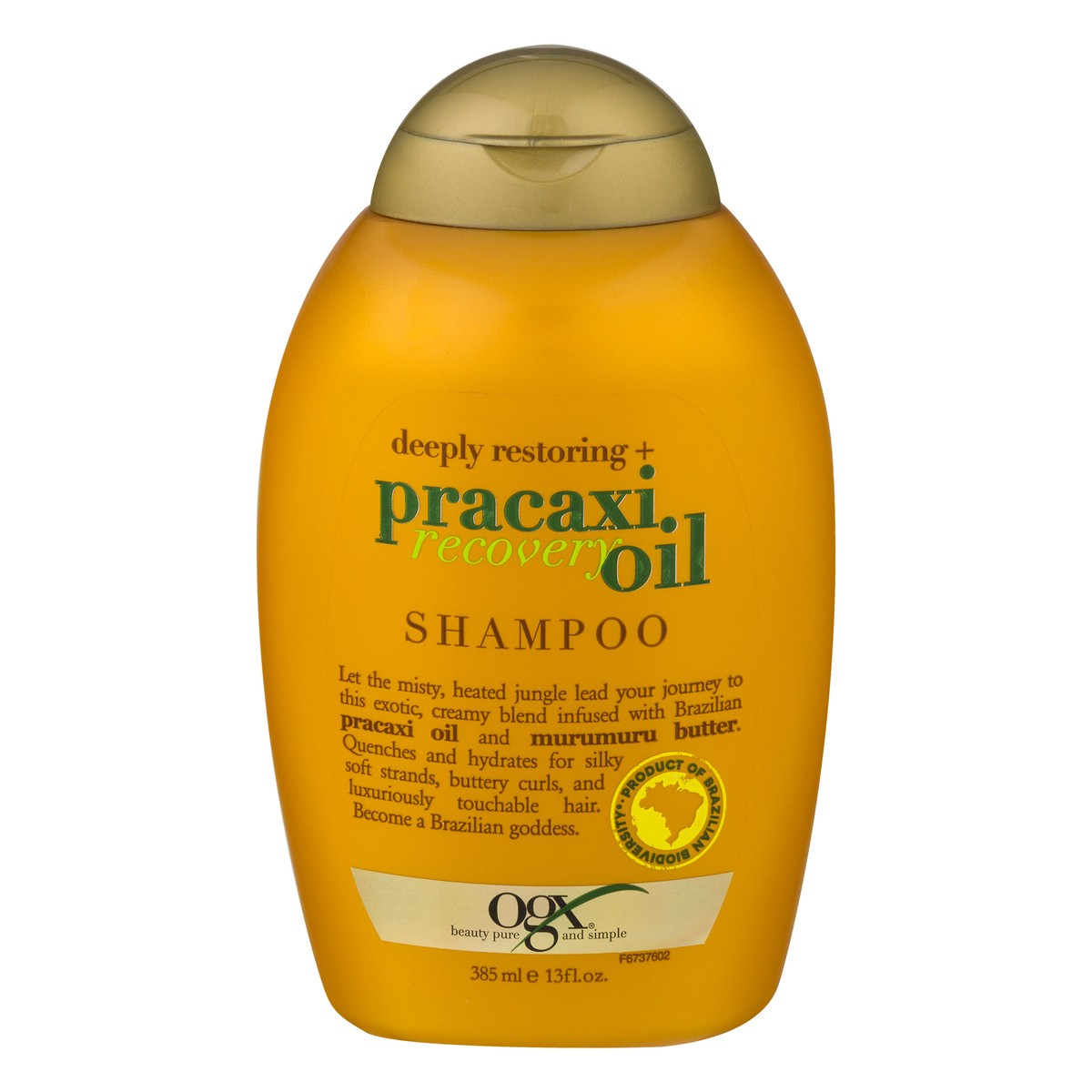 slide 4 of 11, OGX Deeply Restoring + Pracaxi Recovery Oil Shampoo 385 ml, 13 oz