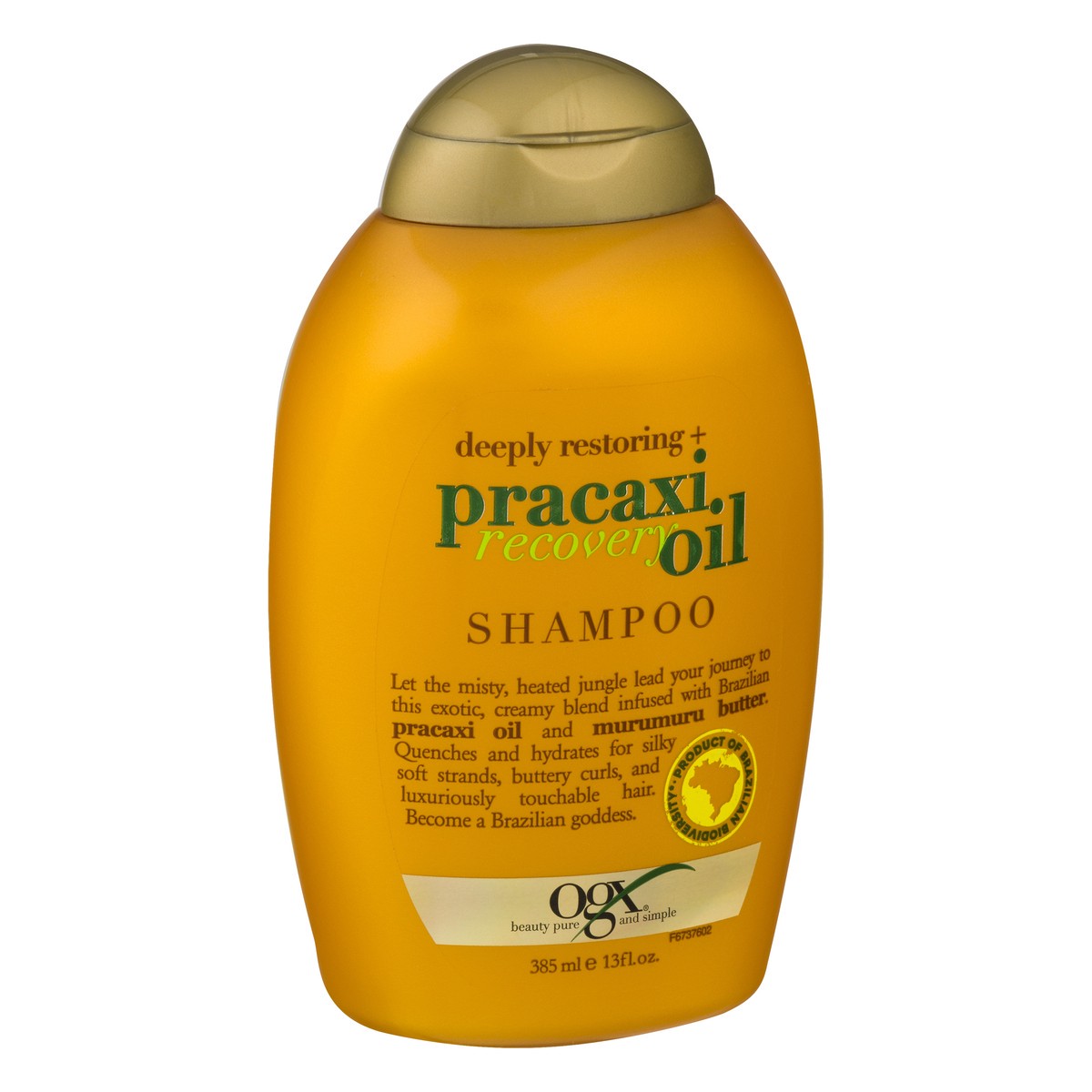 slide 5 of 11, OGX Deeply Restoring + Pracaxi Recovery Oil Shampoo 385 ml, 13 oz