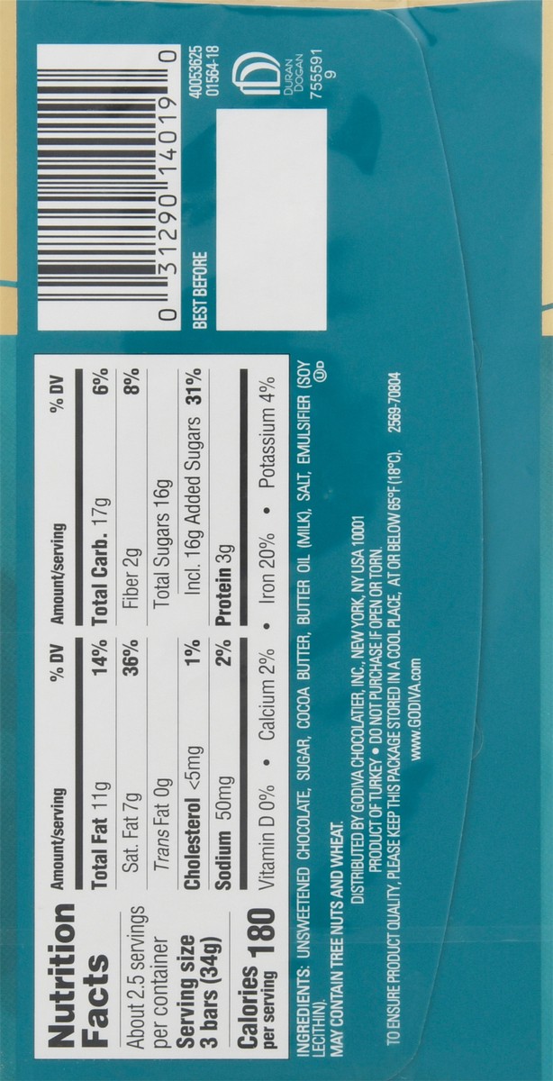 slide 6 of 13, Godiva Signature Mini Dark Sea Salt, 1 ct