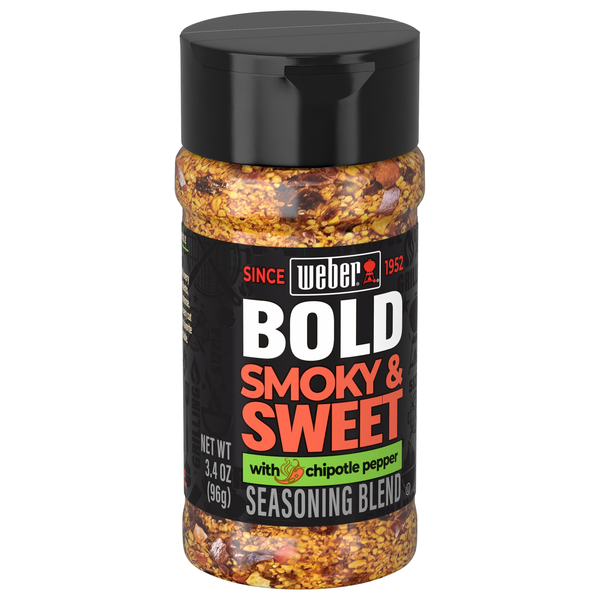 slide 1 of 1, Weber Smoky & Sweet Seasoning Blend, 3.4 oz