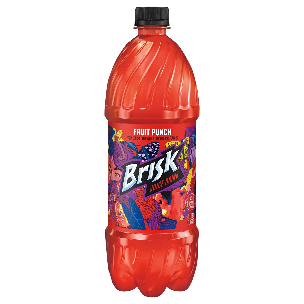 slide 4 of 8, Brisk Juice Drink, Fruit Punch, 1.05 qt