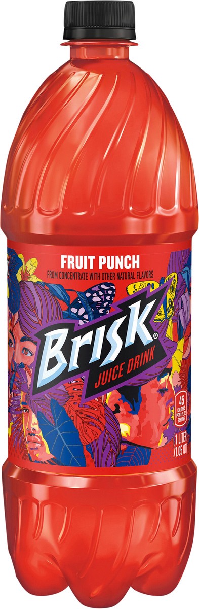 slide 5 of 8, Brisk Juice Drink, Fruit Punch, 1.05 qt