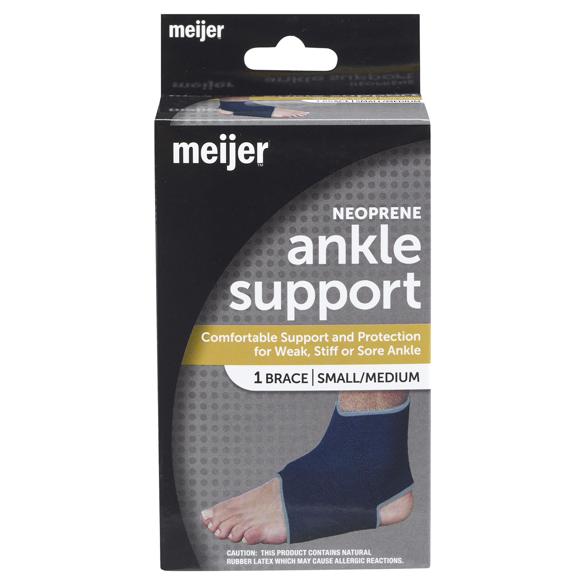 slide 1 of 3, Meijer Ankle Brace Small/Medium, 1 ct