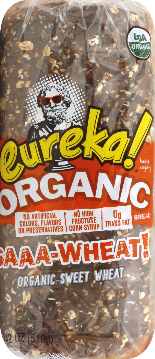 slide 2 of 5, Eureka! Baking Company Saaa-Wheat! Organic Bread, 18 oz