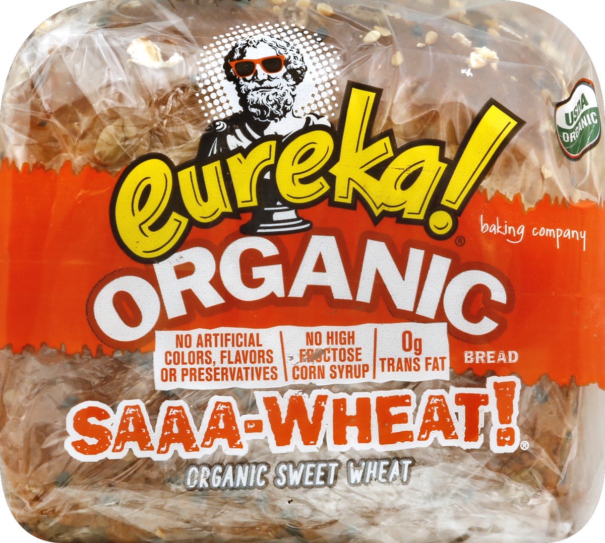 slide 4 of 5, Eureka! Baking Company Saaa-Wheat! Organic Bread, 18 oz