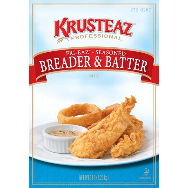 slide 1 of 1, Krusteaz Fri-Eaz Fish & Chip Batter Mix, 5 lb