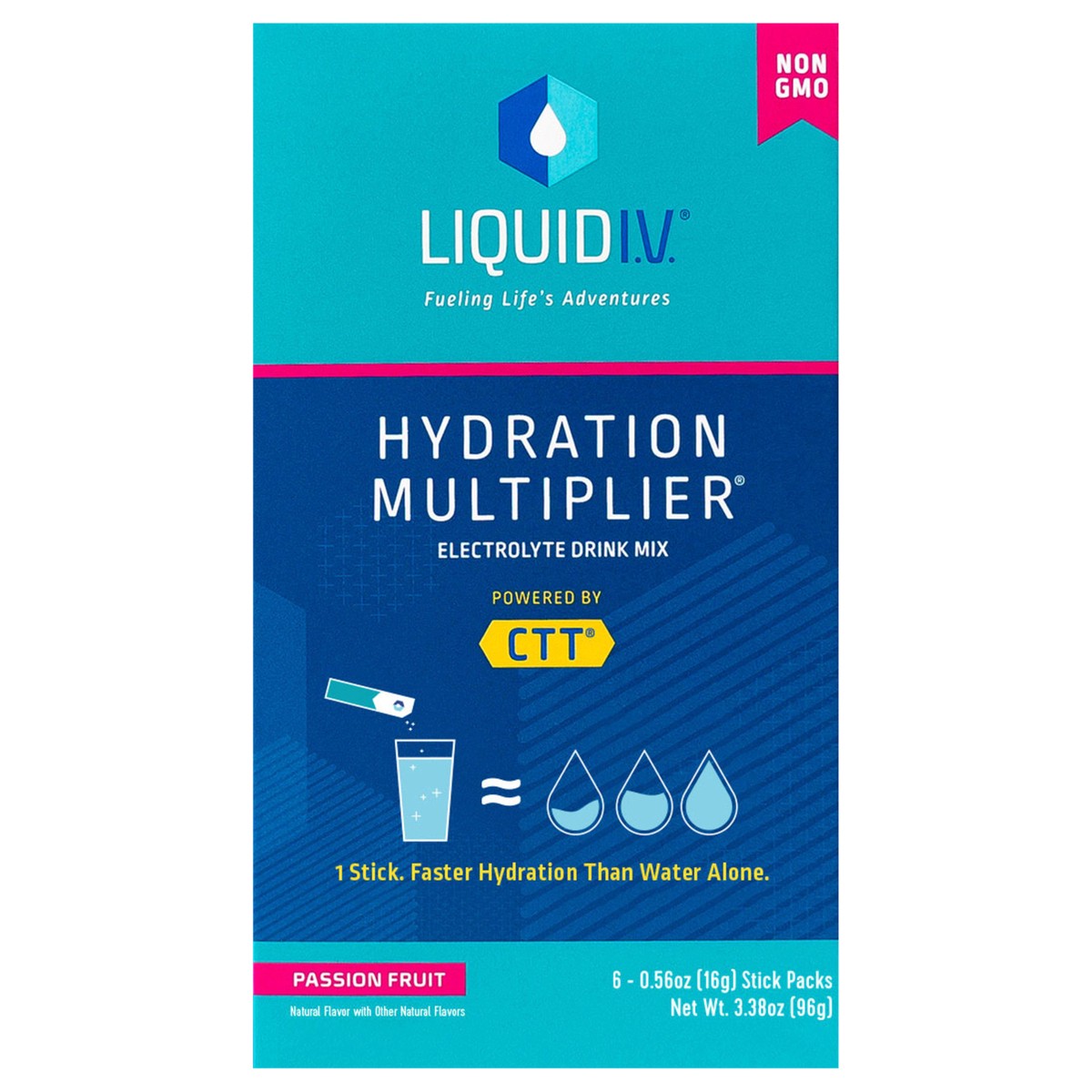 slide 5 of 11, Liquid I.V. Hydration Multiplier Electrolyte Powder Packet Drink Mix, Passion Fruit- 3.38 oz, 6 ct