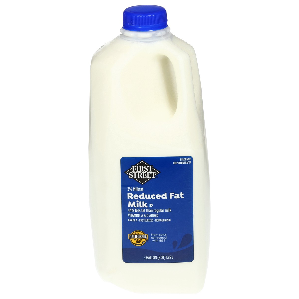 slide 1 of 14, First Street 2% Reduced Fat Milk, 64 oz
