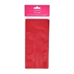 Holiday Home® Valentines Treat Bags with Twist Ties - Red