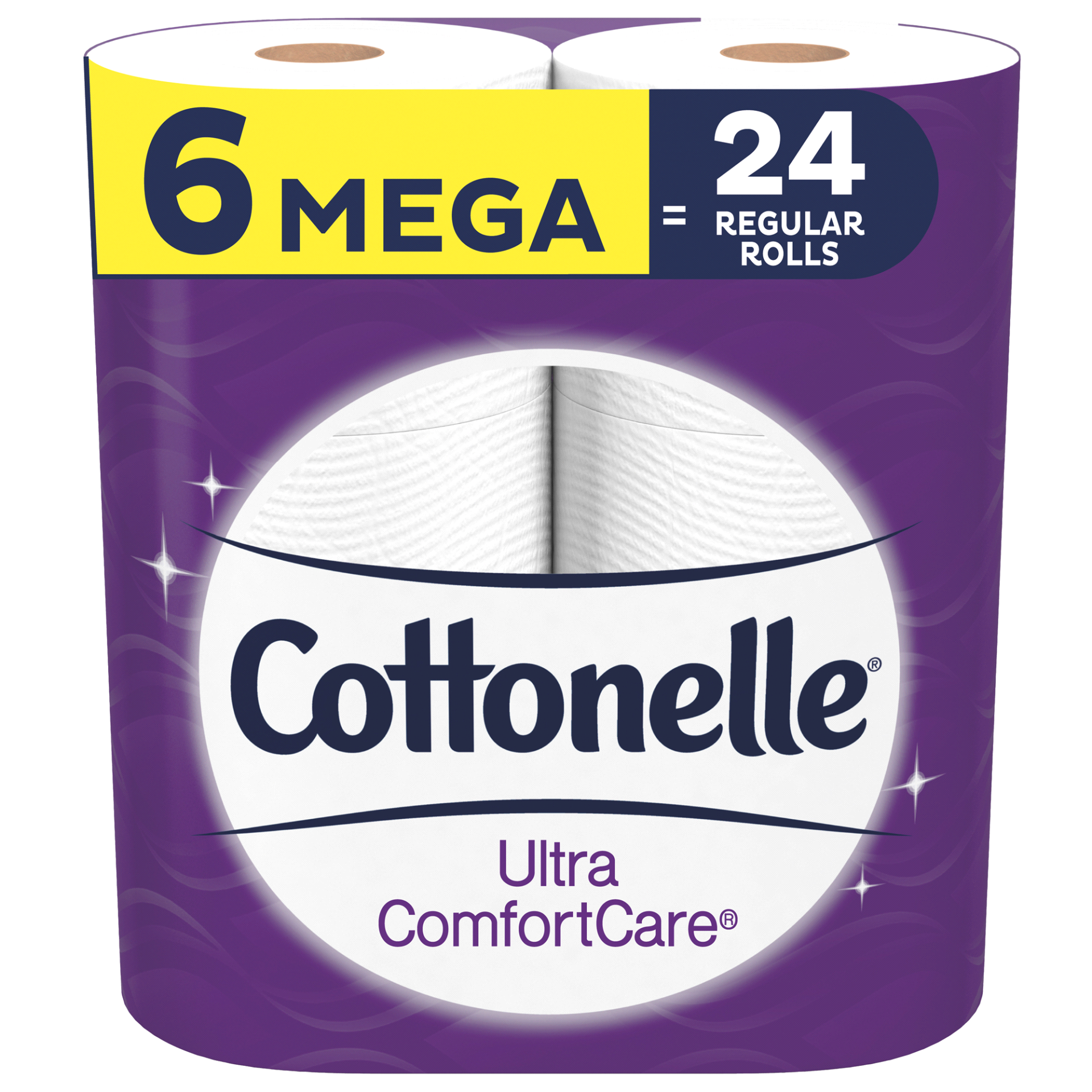 slide 1 of 3, Cottonelle Ultra Comfort Care Mega Roll Toilet Paper, 6 ct