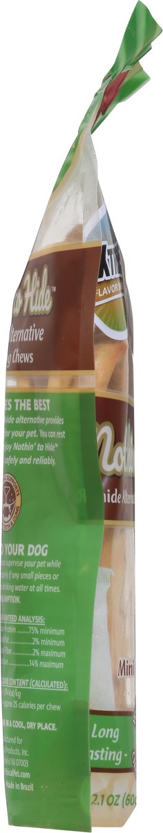slide 2 of 9, Fieldcrest Farms Nothin' To Hide Mini Candy Cane Dog Chews, 6 ct; 2.1 oz