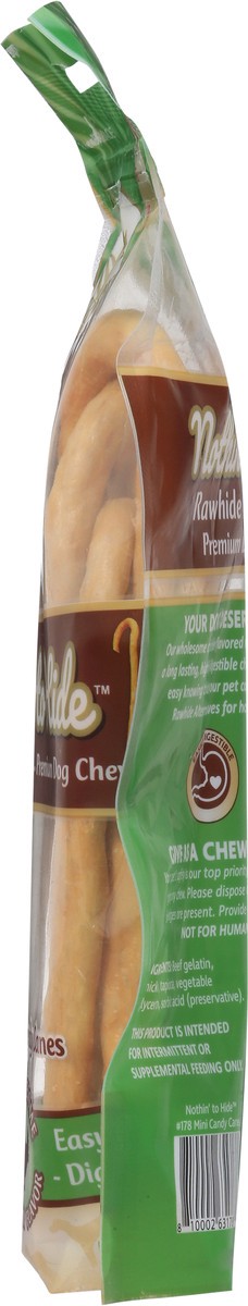 slide 8 of 9, Fieldcrest Farms Nothin' To Hide Mini Candy Cane Dog Chews, 6 ct; 2.1 oz