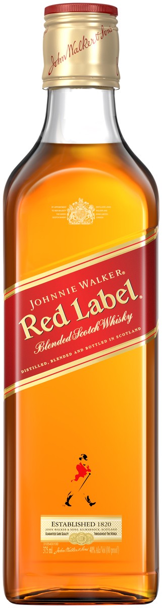 slide 3 of 5, Johnnie Walker Red Label Blended Scotch Whisky, 375 mL, 375 ml