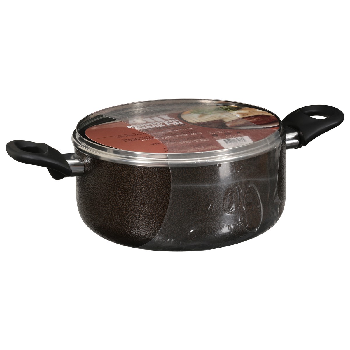 slide 3 of 9, VICTORIA 4Qt Hammertone Stock Pot Glass Lid, 1 ct