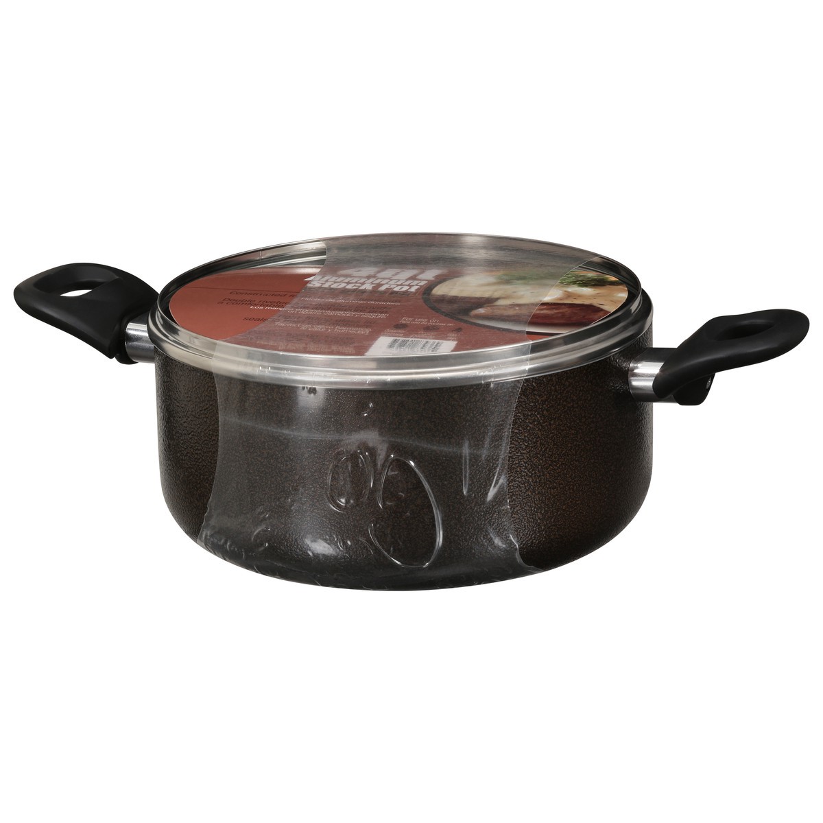 slide 6 of 9, VICTORIA 4Qt Hammertone Stock Pot Glass Lid, 1 ct