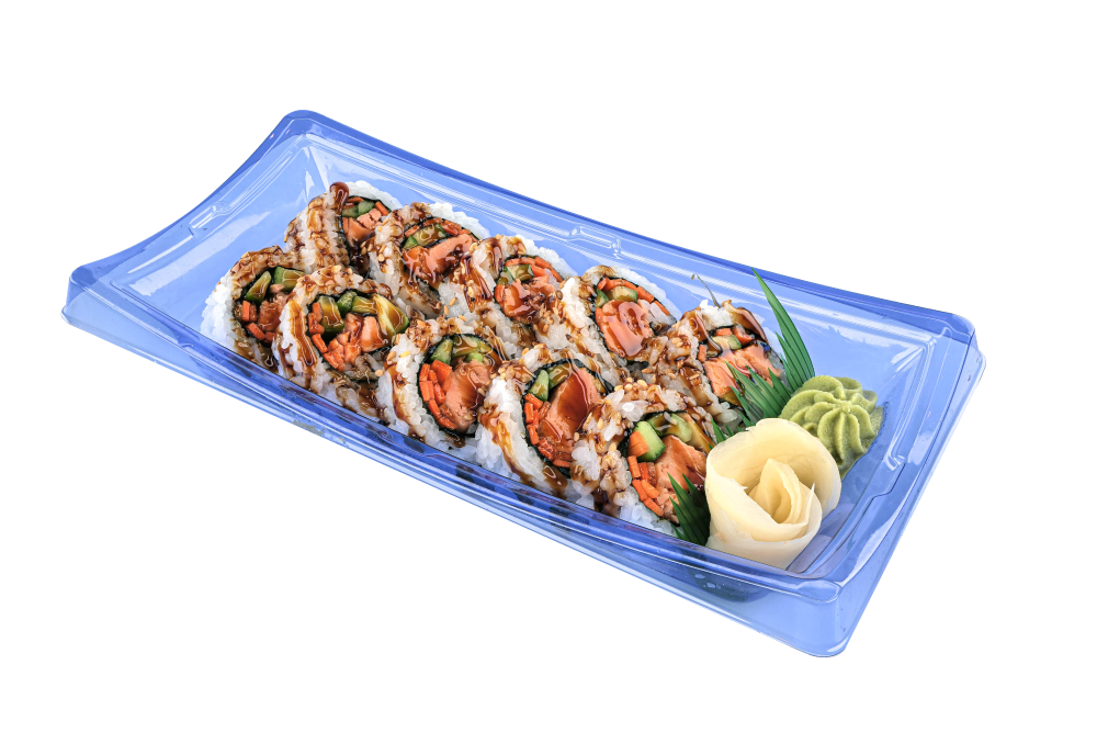 slide 1 of 1, Sushi Advanced Fresh Concepts Grilled Salmon Roll - 8.6 Oz, 1 ct