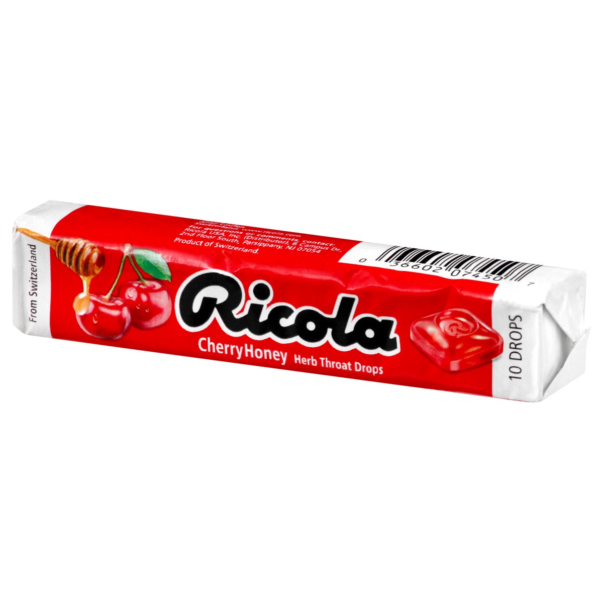 slide 3 of 9, Ricola Cherry Honey Herb Throat Drops 10 ea, 10 ct