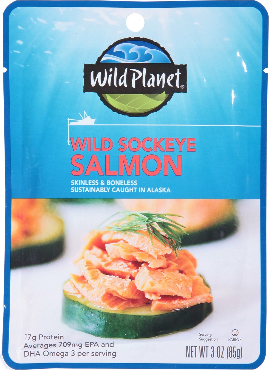 slide 6 of 13, Wild Planet Wild Sockeye Salmon 3 oz, 3 oz