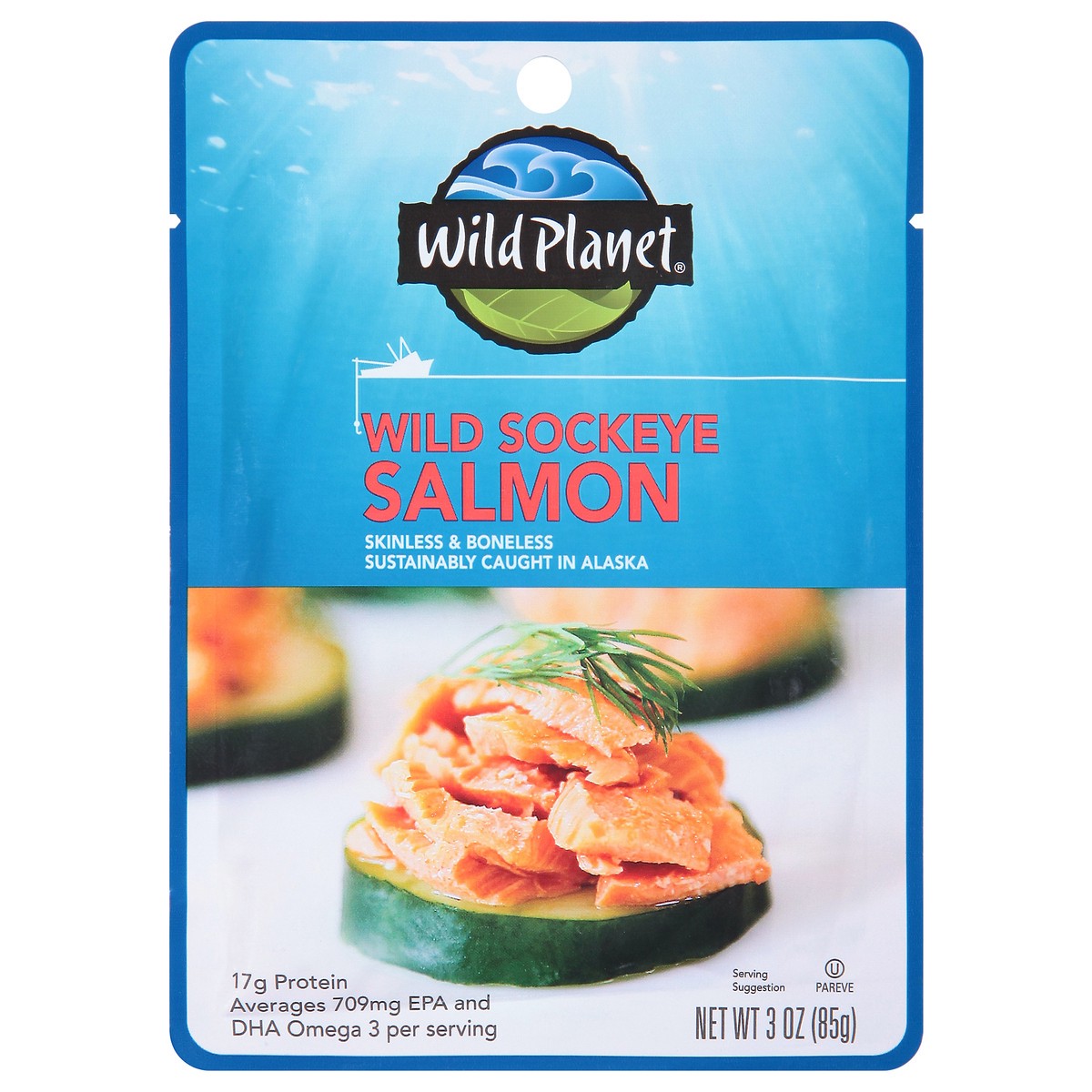 slide 3 of 13, Wild Planet Wild Sockeye Salmon 3 oz, 3 oz