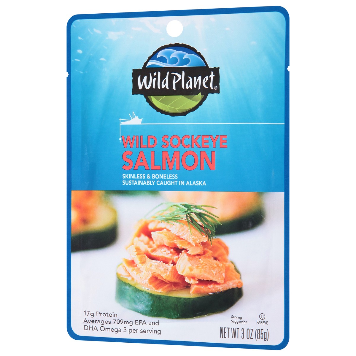 slide 7 of 13, Wild Planet Wild Sockeye Salmon 3 oz, 3 oz