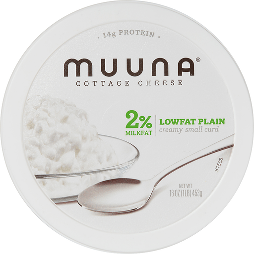 slide 2 of 7, Muuna 2% Cottage Cheese Plain, 16 oz