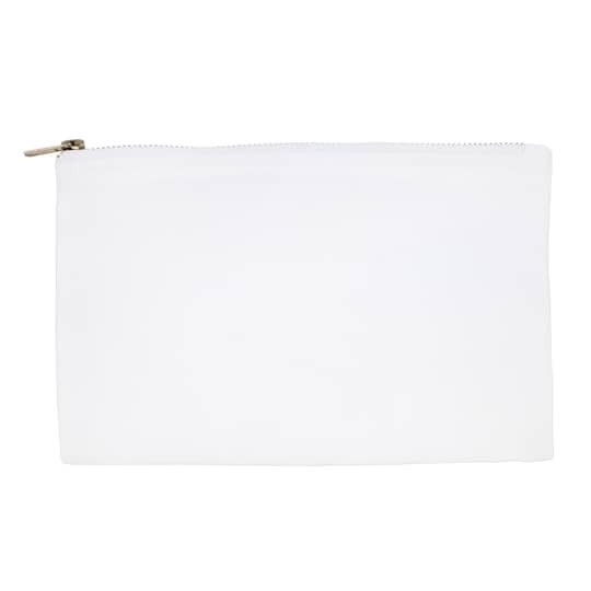 slide 1 of 2, 9" Unfinished Sublimation Pouch By Make Market, 9 in x 6 in