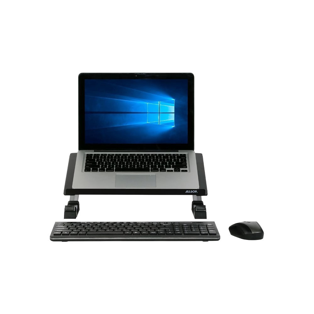 slide 2 of 6, Allsop Redmond Adjustable Curve Stand, Black/Silver, 1 ct