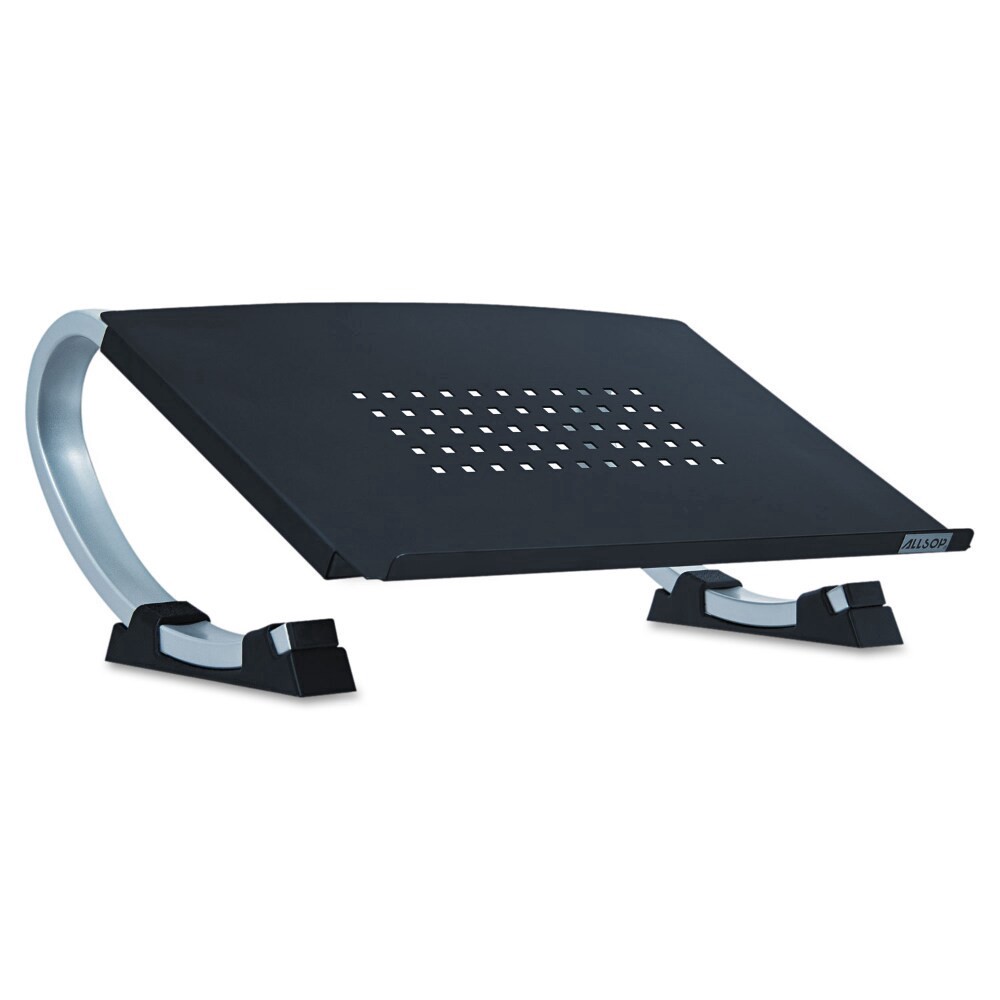 slide 1 of 6, Allsop Redmond Adjustable Curve Stand, Black/Silver, 1 ct