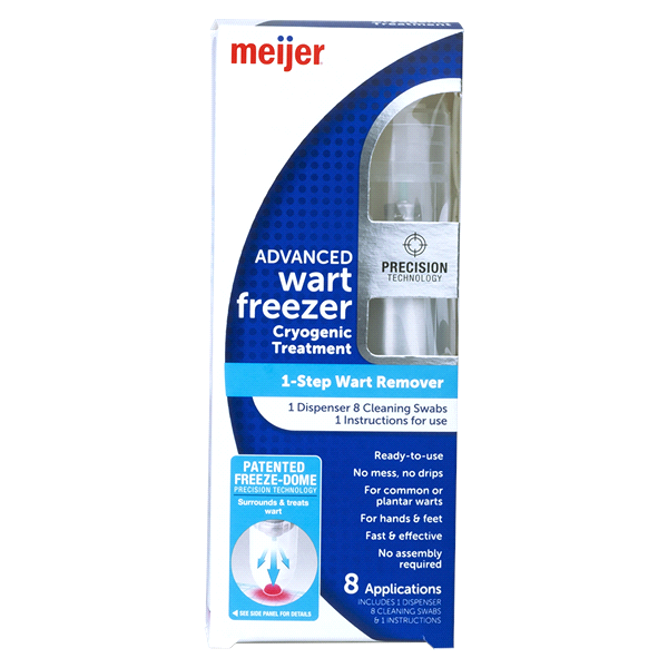 slide 1 of 1, Meijer Advanced Wart Freeze Off, 8 ct