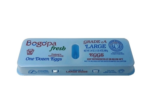 slide 1 of 1, Bogopa Large White Eggs 1 Dozen, 12 ct