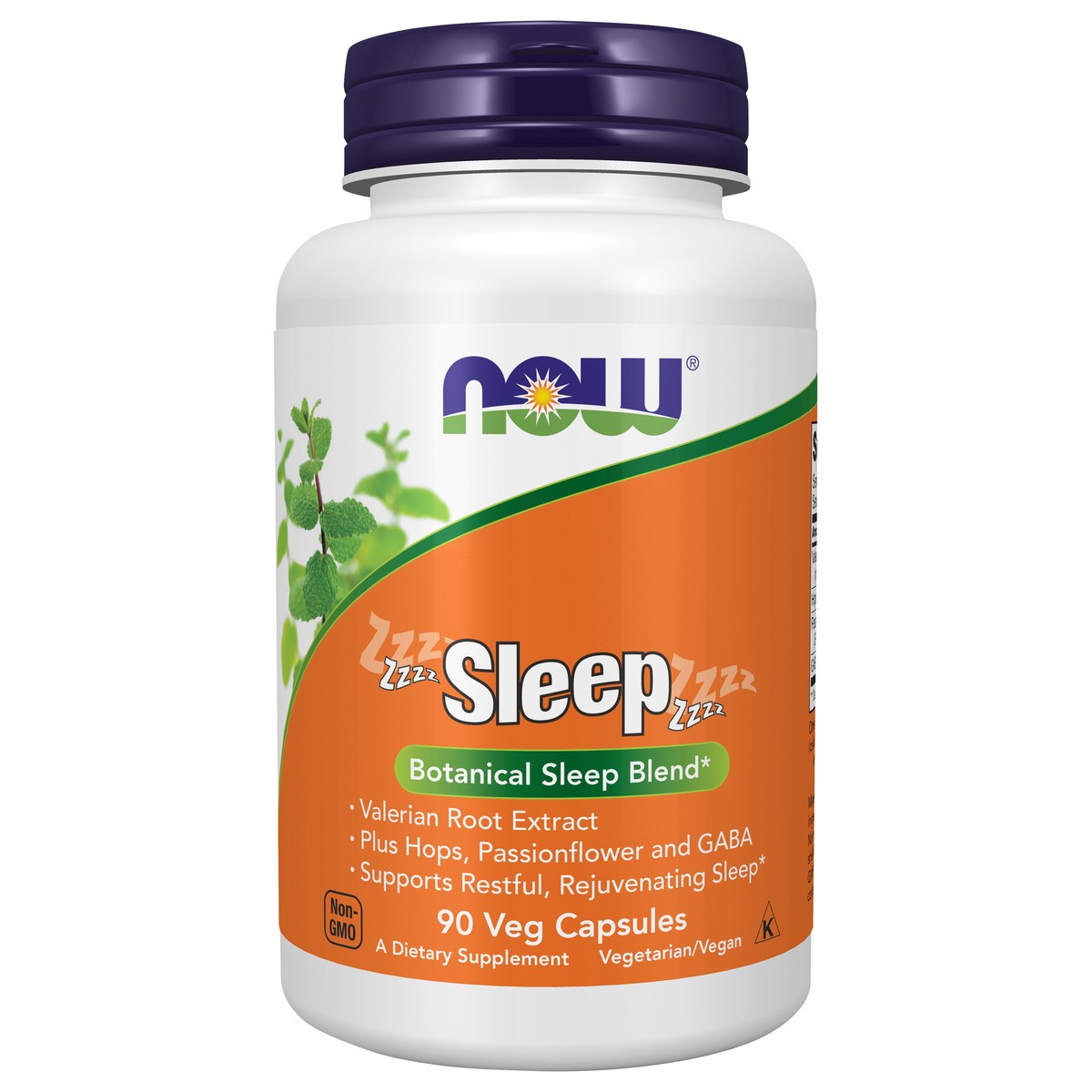 slide 1 of 4, NOW Sleep - 90 Veg Capsules, 90 ct