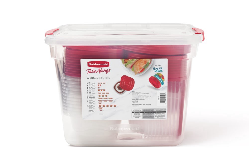 slide 2 of 2, Rubbermaid® TakeAlongs Food Storage Set, 62 ct