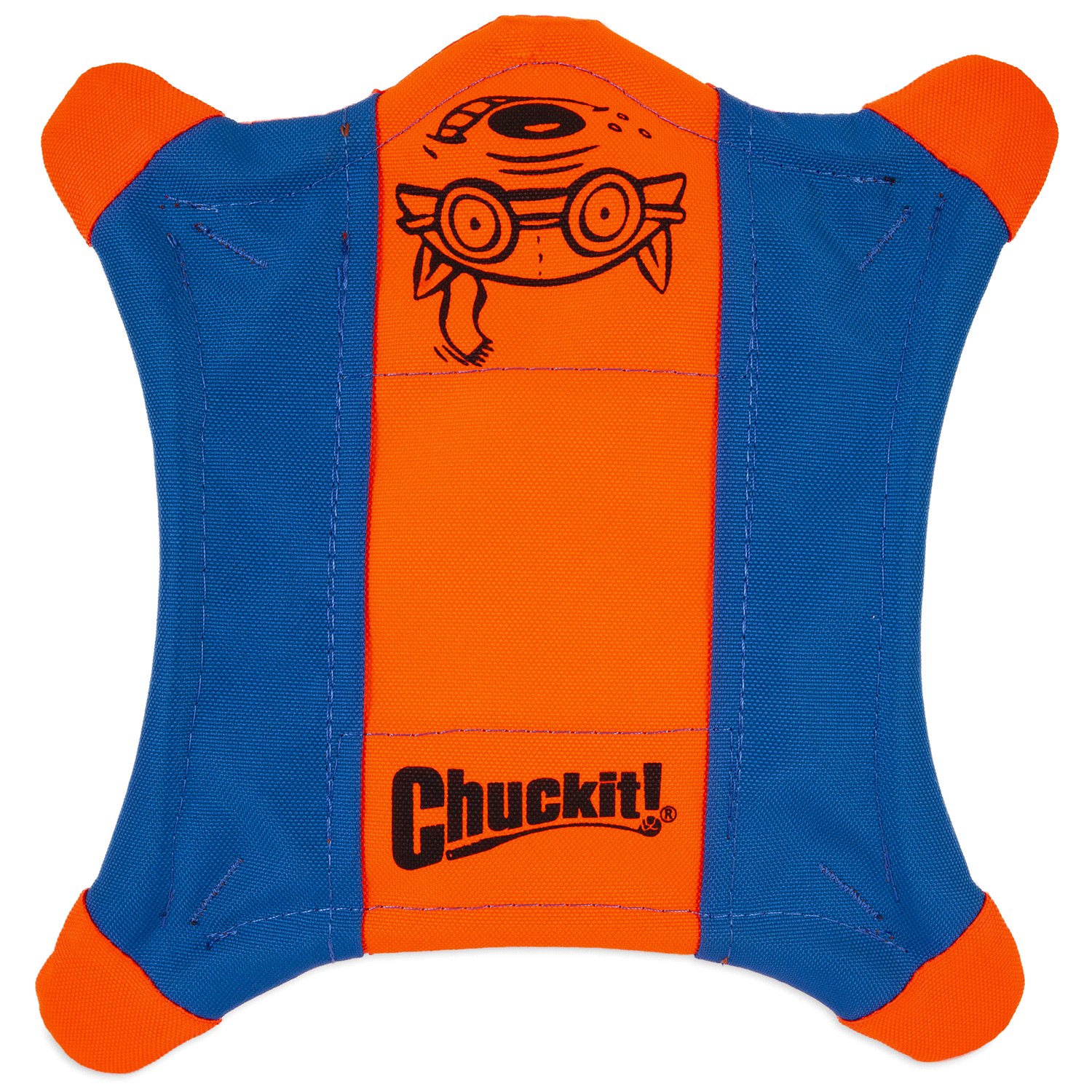 slide 3 of 3, Chuckit! Flying Squirrel Pet Toy - Blue - M, MED