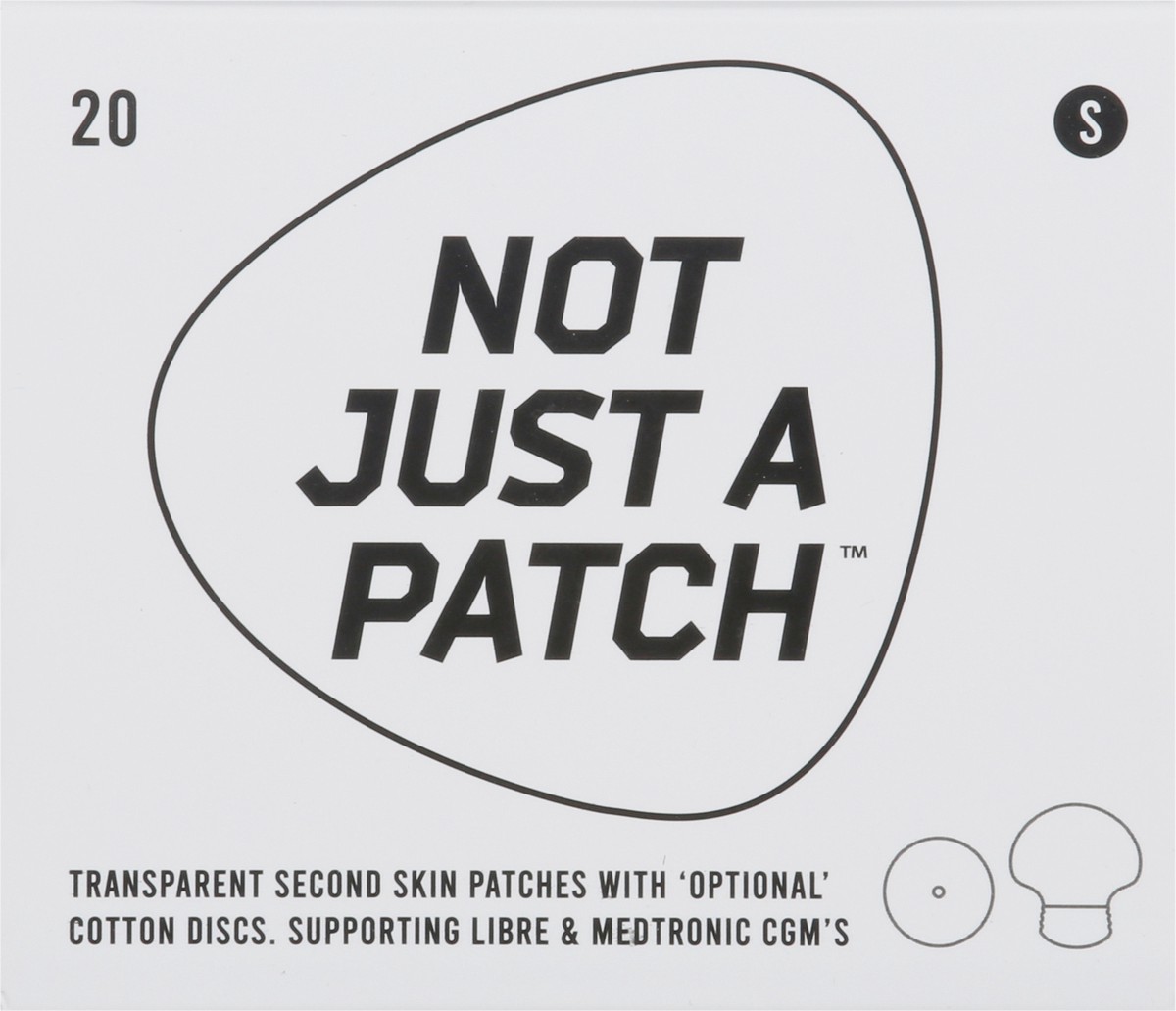 slide 8 of 9, Not Just a Patch Transparent Second S Skin Patches 20 ea, 20 ct