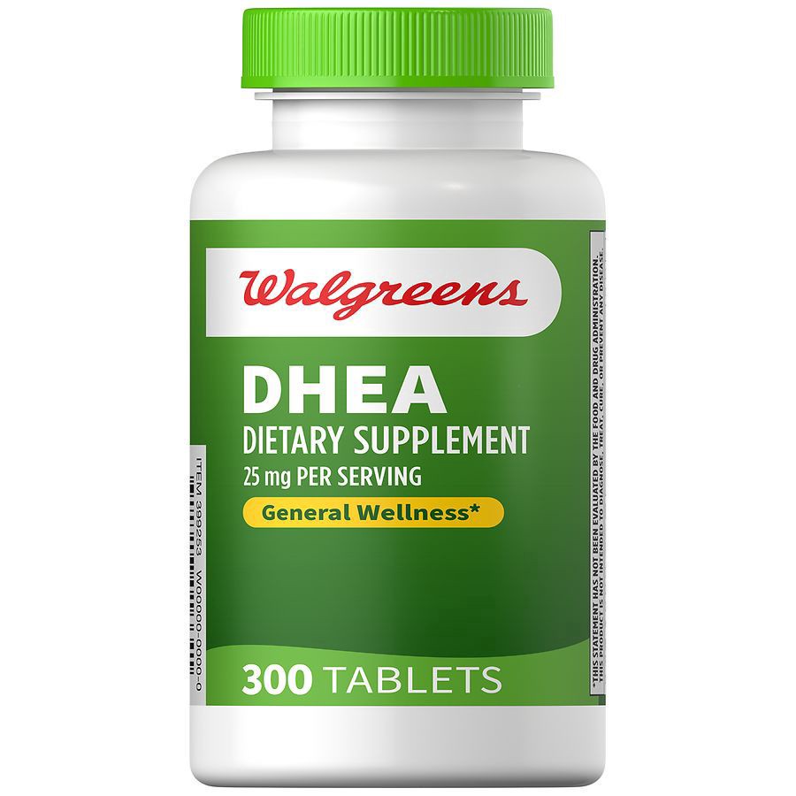 slide 1 of 2, Walgreens DHEA 25 mg, 300 ct