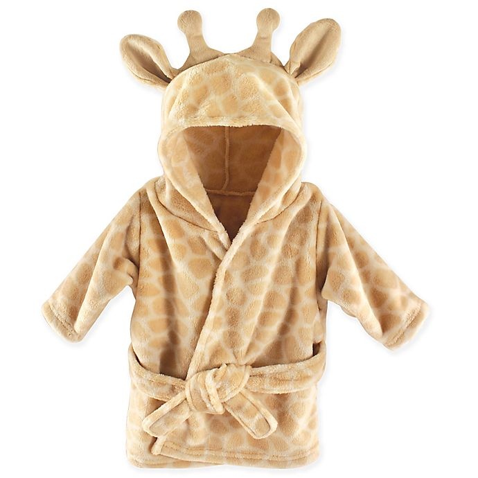 slide 1 of 1, Hudson Baby Giraffe Bathrobe - Brown, 1 ct